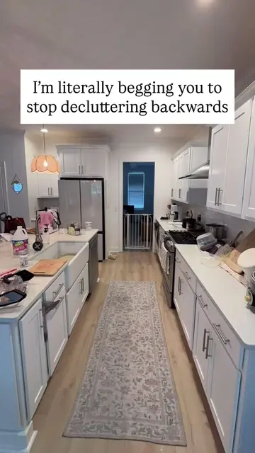 SAVE THIS 🔥👇🏻 because this is how you stop turning decluttering into an all-d