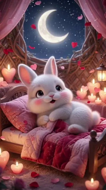 Finding the snuggly spot for a calm night of rest... 🛌🐰💤 Crawling into a clou