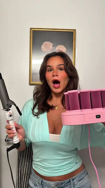 Comparing 109$ hot hair rollers to a $20 Marshalls hot tools curling iron! #hoth