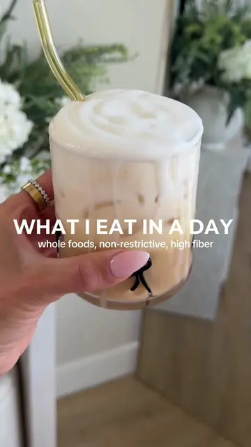 What I eat in a day as a mom who prioritizes her health by eating whole Foods. O
