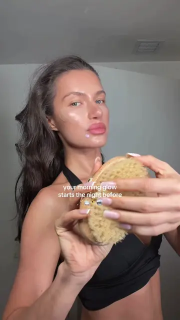 Night time glow up routine to wake up snatched 🛁🧑‍🩰✨ product I used :  - dry 
