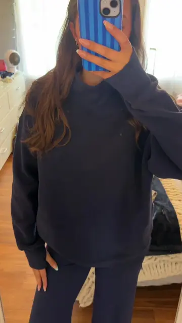 @aerie mock neck and wide leg trouser! 💙 linked in my shopmy! #aerie #haul #moc