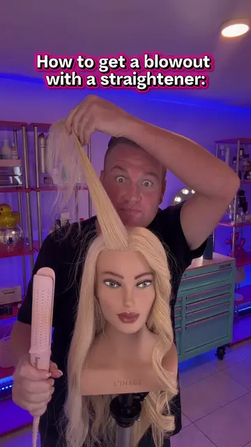 You can definitely fake a bouncy blowout with a straightener… 👀 ✨ Lift the sect