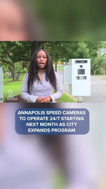Annapolis speed cameras are set to run around the clock starting next month, a s