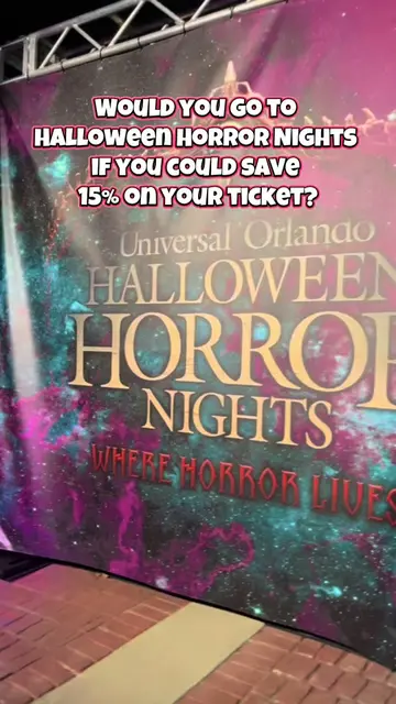 Would you go to Halloween Horror Nights if you could save 15% on your ticket? 👻