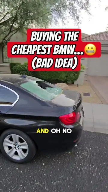Finding the cheapest and most clapped bmw but I offered an offensively low amoun