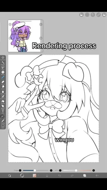 Rendering tutorial | speedpaint #fyp #art #digitalart #rendering #speedpaint 