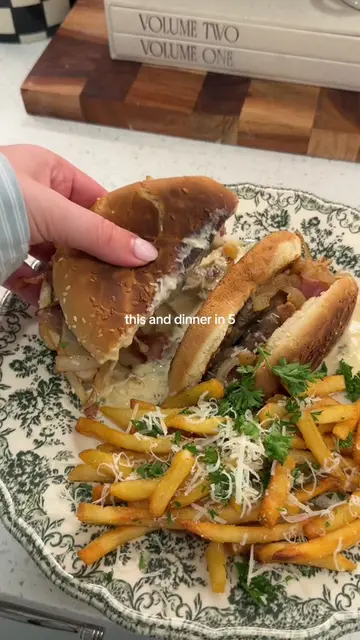 These might be some of the best burgers I’ve ever had, so simple, but packed wit
