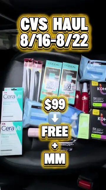 🚨CVS Haul 8/16-8/22🚨  Almost $100 worth of products for $13 OOP… and I still g