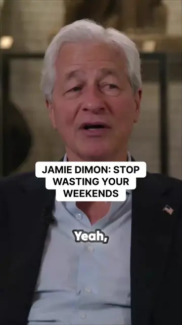 Jamie Dimon has a blunt reality check for anyone spending every single weekend o