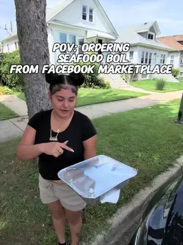 Trying seafood boil from facebook market place 🤤🔥 #pov #facebook #seafoodboil 