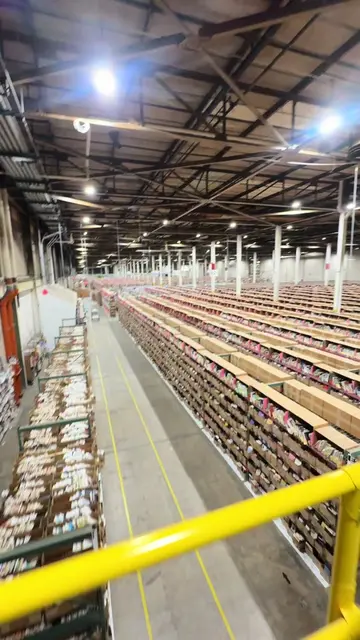 Any book readers?!  While we were touring this warehouse, world of books was bus