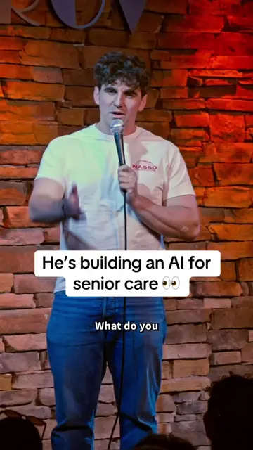 He wants AI to take care of your elderly family members #comedy #crowdwork #crow