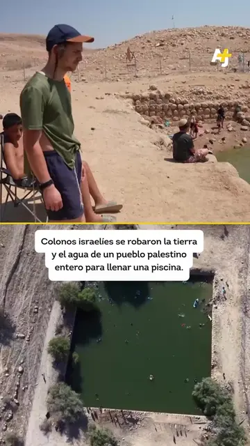 Imagina ver a quienes te despojaron de tu tierra nadando y divirtiéndose en una 