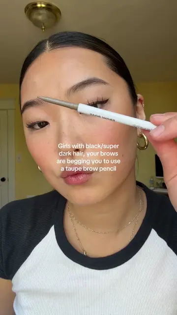 Especially if your brows aren’t super thick! I find that stark black/dark dark b