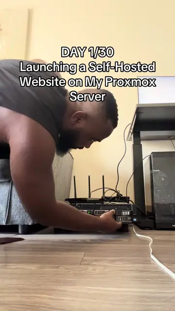DAY 1/30 Launching a Self-Hosted Website on My Proxmox Server. #Proxmox #SelfHos