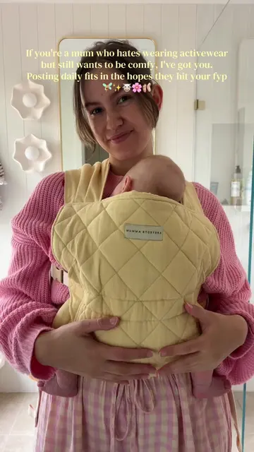 The way this carrier matches these pants perfectly is bringing me so much happin