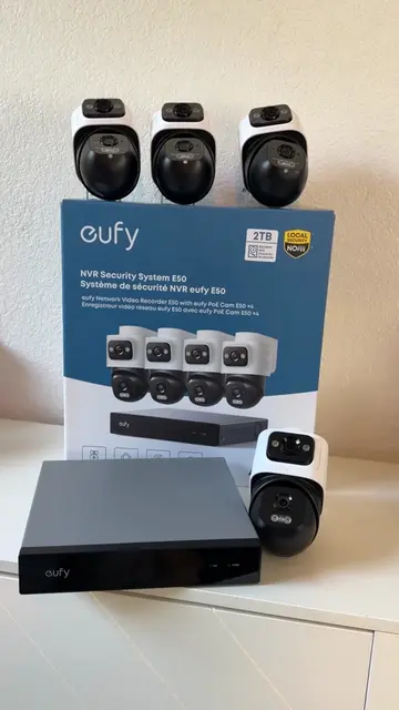 26 seconds ⏱️ unboxing the new eufy NVR Security System E50! 📦 #satisfyingvideo