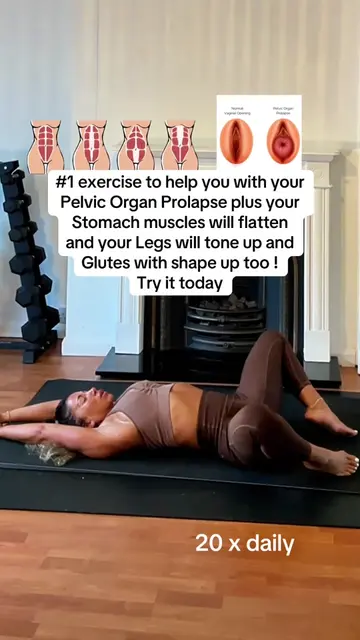 🔥 #1 EXERCISE TO HELP SUPPORT YOUR PELVIC ORGAN PROLAPSE 🔥 Ladies, try this on