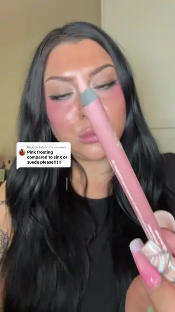 Replying to @Salma 🤍 comparing @Sephora Collection pink frosting lip liner to t