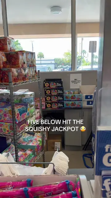 I genuinely think I accidentally found the most stocked Five Below squishy secti