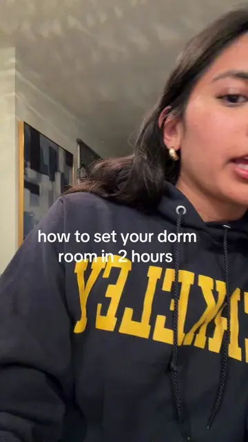 ‼️how to set up your dorm room in 2 hours! #college #dormlife #freshmanyear #fre