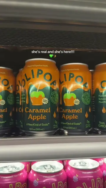 I am so excited!!! Let it be fall! 🍁💚✨🎃  #olipop #falldrinks #caramelapple #f