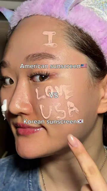 Which do you prefer American🇺🇸 or Korean🇰🇷 sunscreen?☀️ #viral #fyp #sunscre