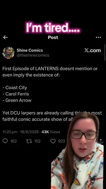 The audacity to call people LARPERS over Lanterns when you didn’t even comprehen
