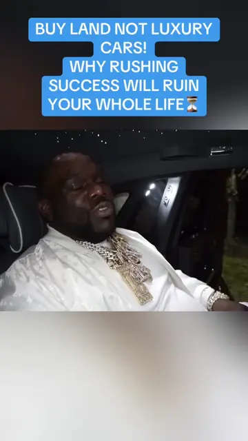 BUY LAND NOT LUXURY CARS!
 WHY RUSHING SUCCESS WILL RUIN YOUR WHOLE LIFE⏳ #RealE