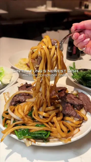 Must-try NEW dish at Din Tai Fung 🥢 Check out the Fried Noodles with Skirt Stea
