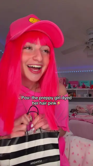The REAL preppy hair reveal👀🤭💗 #preppyannafaye #annafaye #iloveyou #fyp #prep