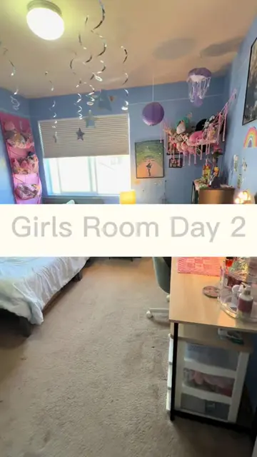 Girls Room Day 2! For a step-by-step guide to declutter and organize your entire
