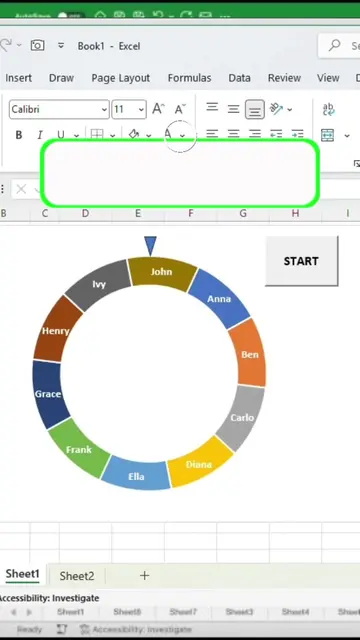 How to Create a Spin Wheel Random Picker in Excel #excel #folllowers #exceltrick