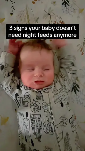 How do you know if your baby actually needs those night feeds? 1.  They’re consi