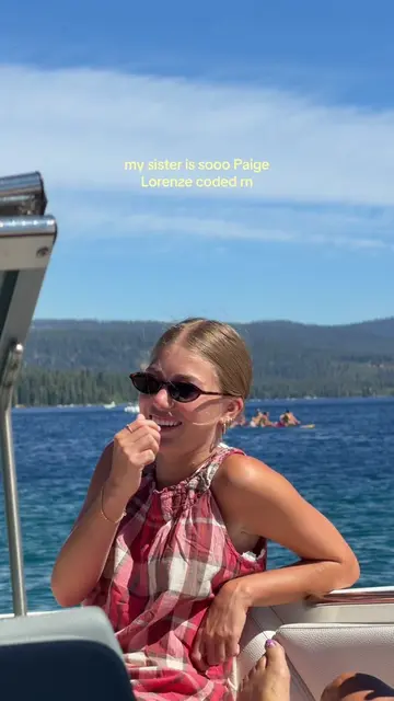 gorgeous girlie ily #littlesister #paigelorenze #paigepaul #dairyboy #lakelife 