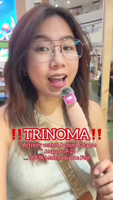 Wow naka mic na siya! 😝 ‼️TRINOMA‼️ 📍Activity center, behind Chagee 📆 August 