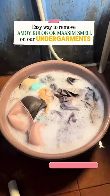 Easy way to remove AMOY KULOB or MAASIM SMELL on our undergarments.   *How to wa