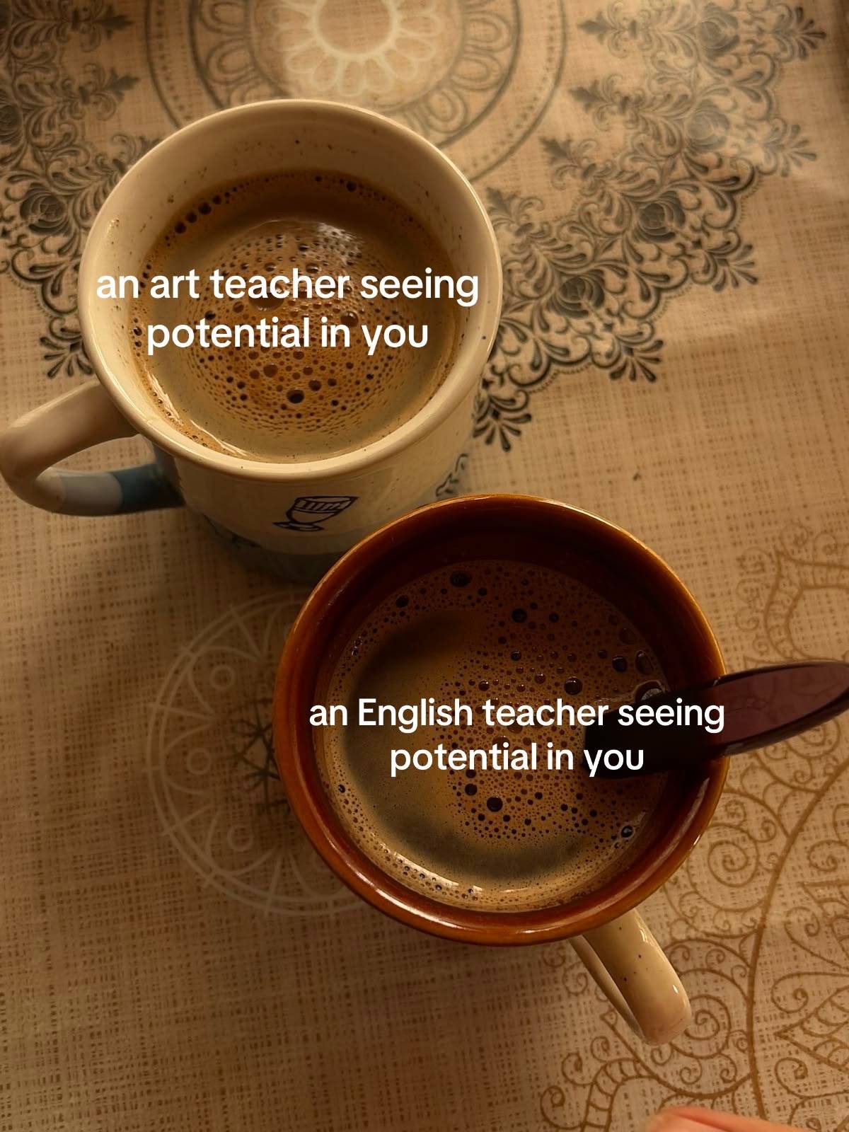 the only peace you’ll feel in a school fill with bullies #englishteacher #artist