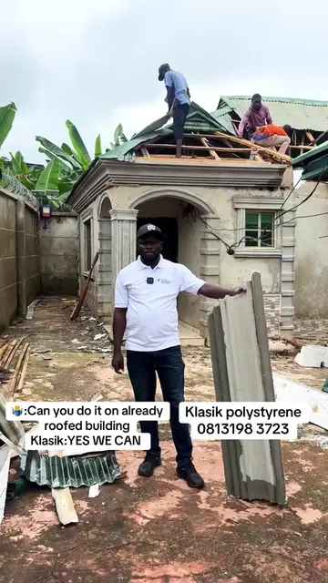 Yes, you can do polystyrene parapet on your already roofed building without pill