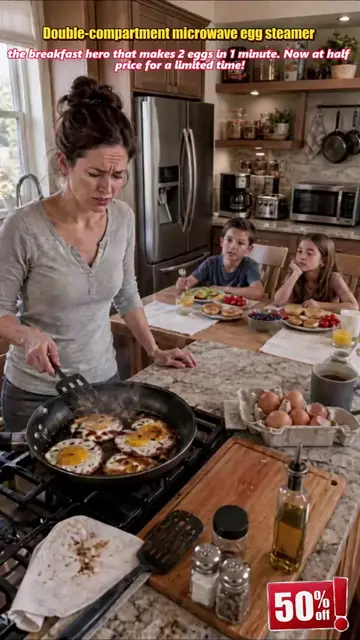 🥗🎁 50% OFF! Microwave Egg Poacher——Dual‑cavity, non‑stick & easy clean. Health