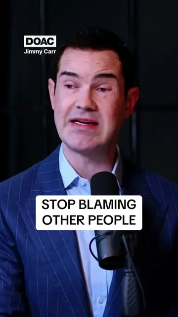Jimmy Carr explains resentment and how blaming other people may the the cause of