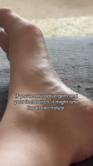 Fun fact: If you’re neurodivergent and your feet randomly twitch, those little i