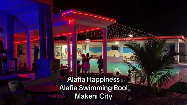 Calm Down with ALAFIA! ALAFIA HAPPINESS! Alafia Swimming Pool in Makeni City. #M