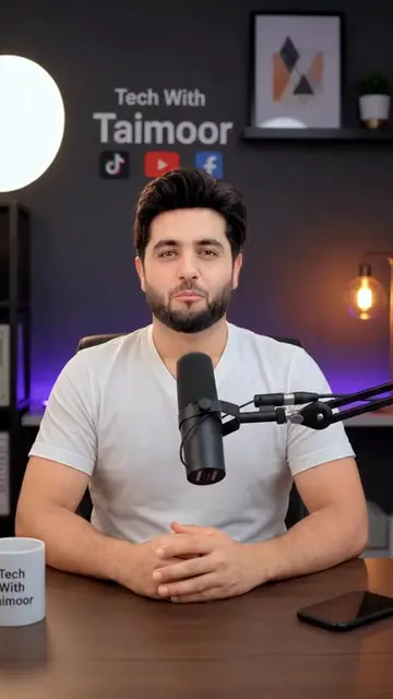 My Studio Setup 🥰 How I create my Studio using AI 🤖 #foryou #techwithtaimoor #