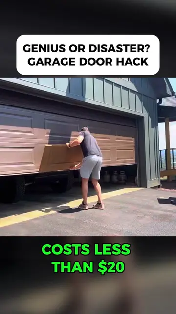 🤦‍♂️MASSIVE Garage Door Fail?!? Or is it Vibing? 🤷‍♂️ You be the judge! #Garag