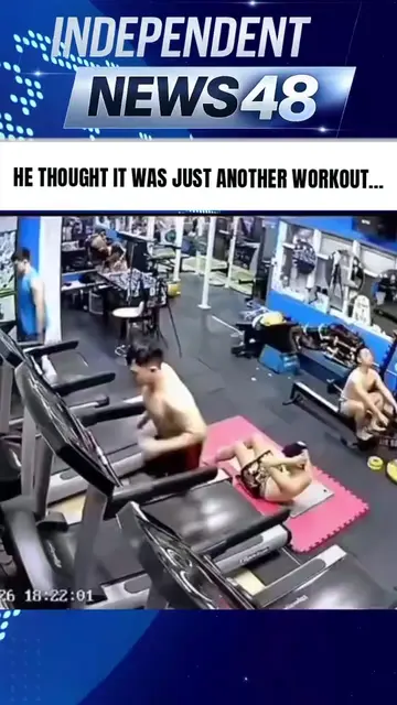 HE THOUGHT IT WAS JUST ANOTHER WORKOUT… #TrendingNews #ViralVideo #GymMoment #Ca