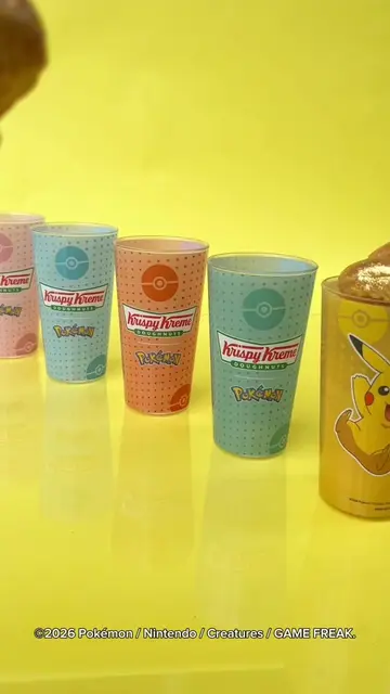 Take home a special-edition, reusable  Pokémon cup featuring rotating character 