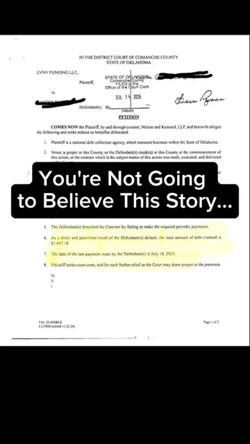 LVNV asked the court for a default judgment because the defendant supposedly nev