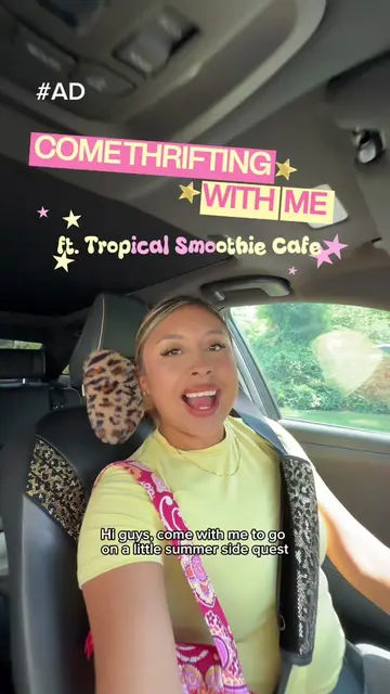 My thrift shopping isn't complete without a Loco Beach Colada Smoothie from @Tro